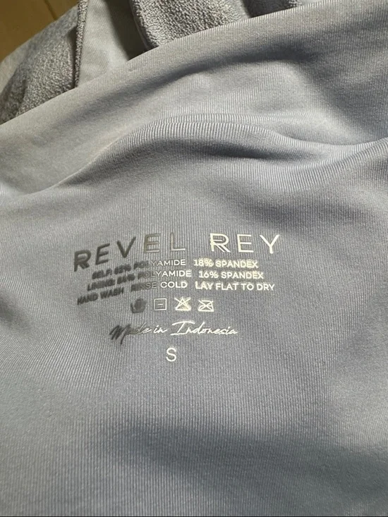 Revel Rey emery one piece swimsuit in blue fog size small - Picture 6 of 6